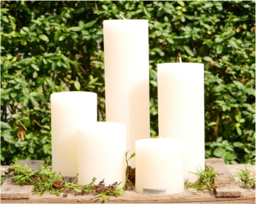 Kerzengruppe Elfenbein Durchmesser 8 cm