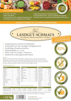 Bellfor LANDGUT-SCHMAUS mit Insektenprotein - getreidefrei (7,5 kg)