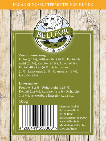 Bellfor Knabber-Schmaus mit frischem Hühnerfleisch 100g