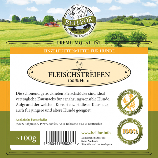 Bellfor Hühner Trockenfleisch 100g