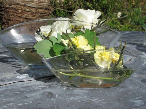 Glasschiffchen Set
